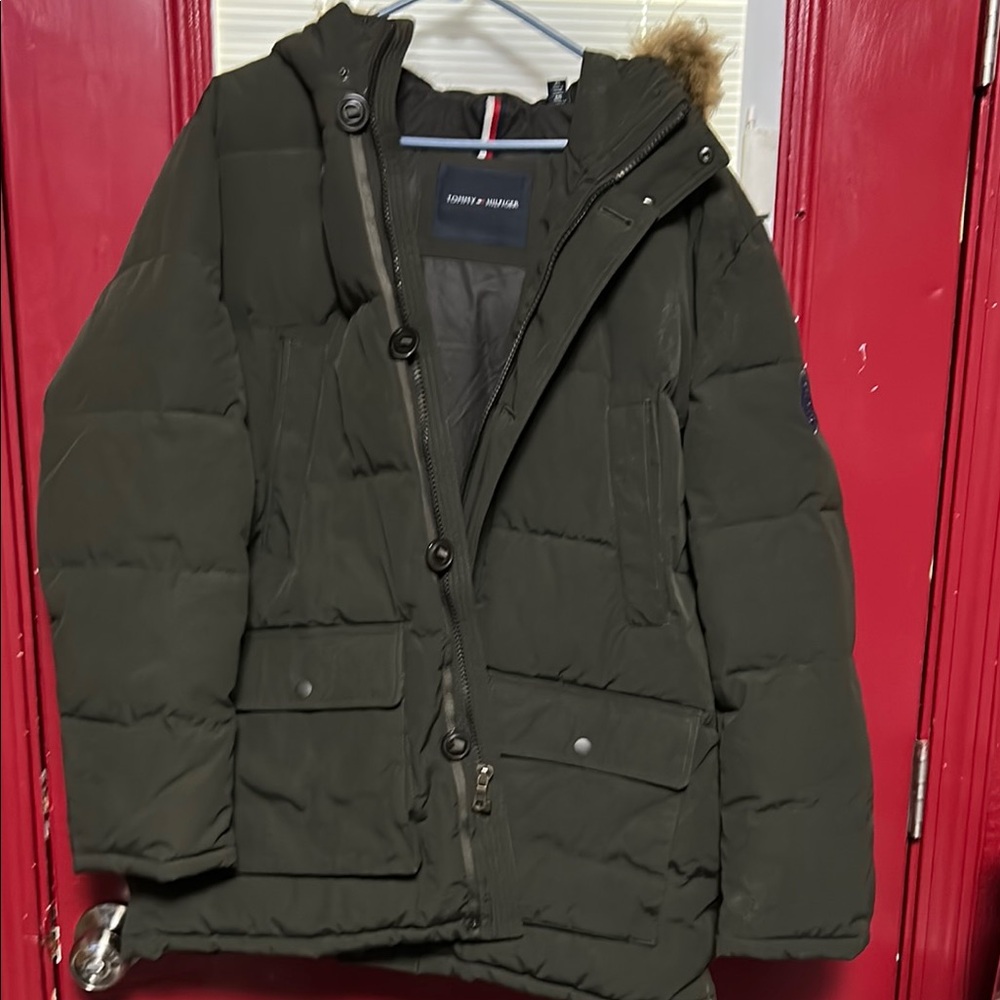 Tommy Hilfiger Dark Green Puffer Jacket